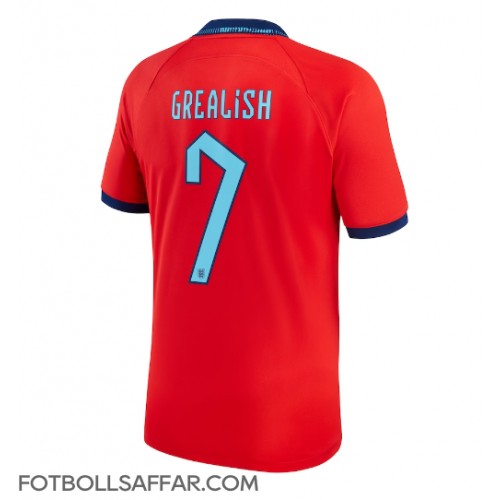 England Jack Grealish #7 Bortatröja VM 2022 Kortärmad